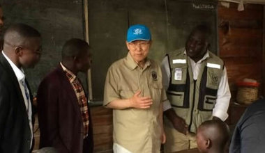 Visite du Secrétaire général de l’ONU, Ban Ki-Moon dans l’Est de la RDC
