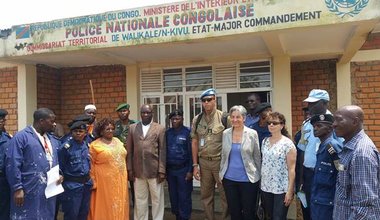 Walikale: Un nouveau batiment pour la Police Nationale Congolaise, don de la MONUSCO