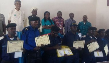 With UN support, 27 Judicial Police officers take their oath of office in Uvira