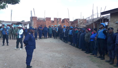 Une mission de sécurisation conjointe Monusco-PNC-FARDC au quartier Matonge de Beni