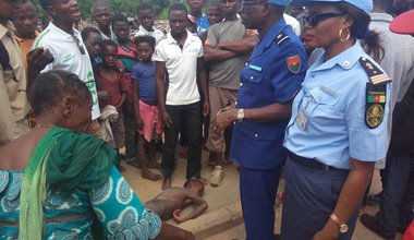 Un enfant de rue agonisant secouru par UNPOL à Kananga