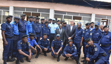 La MONUSCO et la France appuient la Police Nationale Congolaise pour l’utilisation de fichiers criminels. Photo MONUSCO/UNPOL
