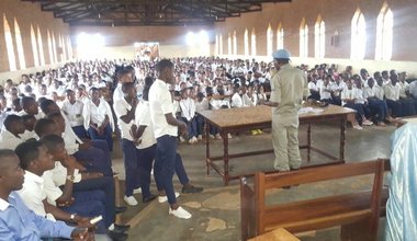 UNPOL sensibilise sur les violences sexuelles basées sur le genre a Bulengera/Butembo