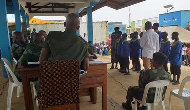 55 prévenus condamnés à perpétuité en Ituri, fruit de la lutte contre l’impunité appuyée par la MONUSCO. Photo MONUSCO/Section d'appui à la justice
