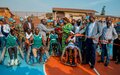 Ituri: MONUSCO rehabilitates Bunia's only basketball court, now inclusive for people with disabilities