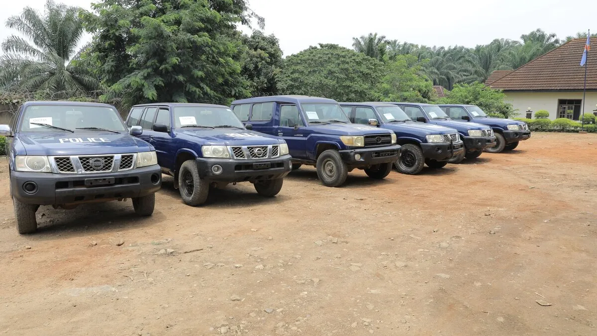 La MONUSCO a remis des véhicules à la police de Beni, butembo et Oicha pour faciliter les interventions au quotidien.