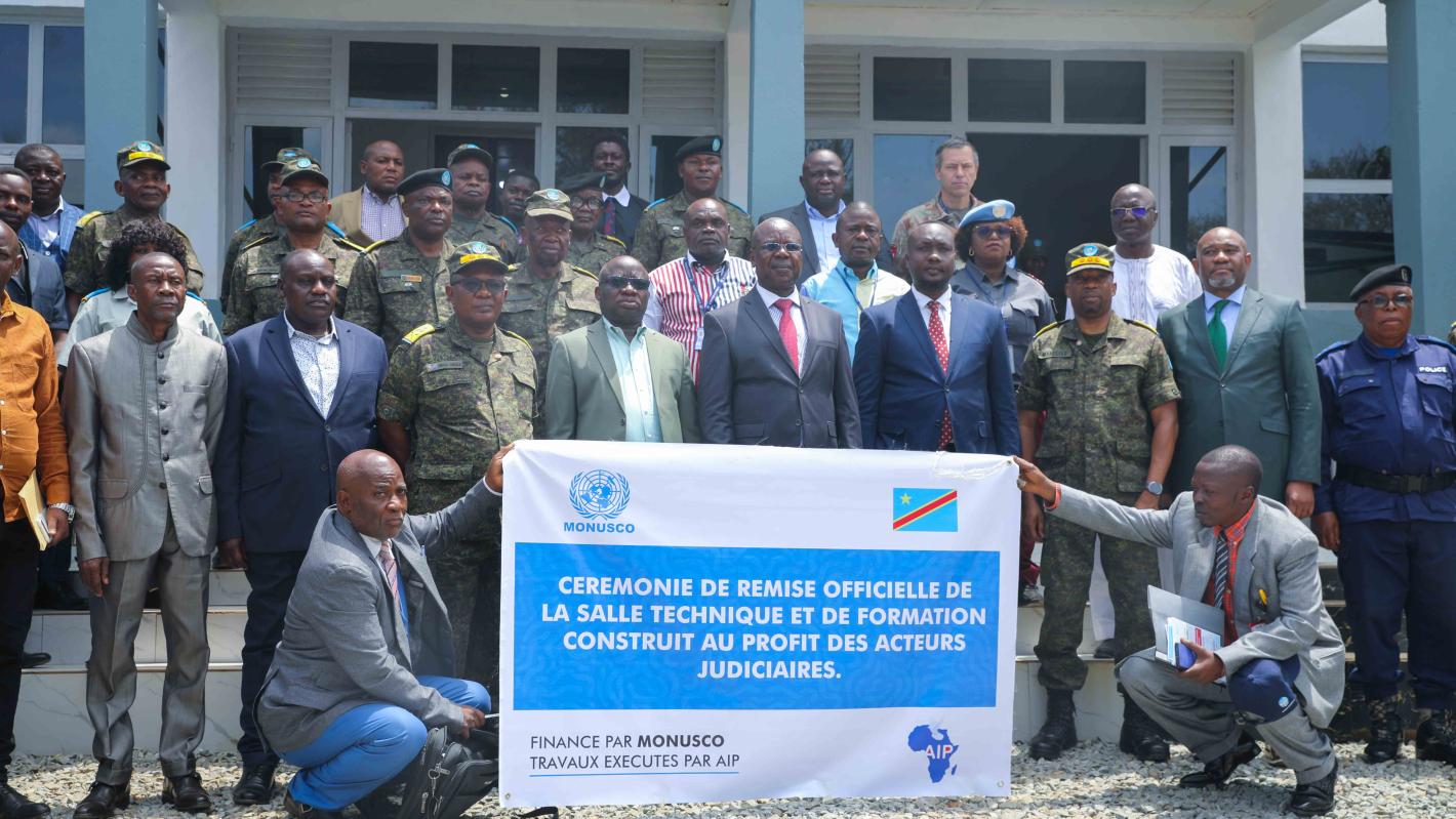The building includes a technical room dedicated to digital investigations and the digital analysis of physical traces and clues used to reconstruct the sequence of events. Photo MONUSCO ©Didier Vignon Dossou-Gbakon