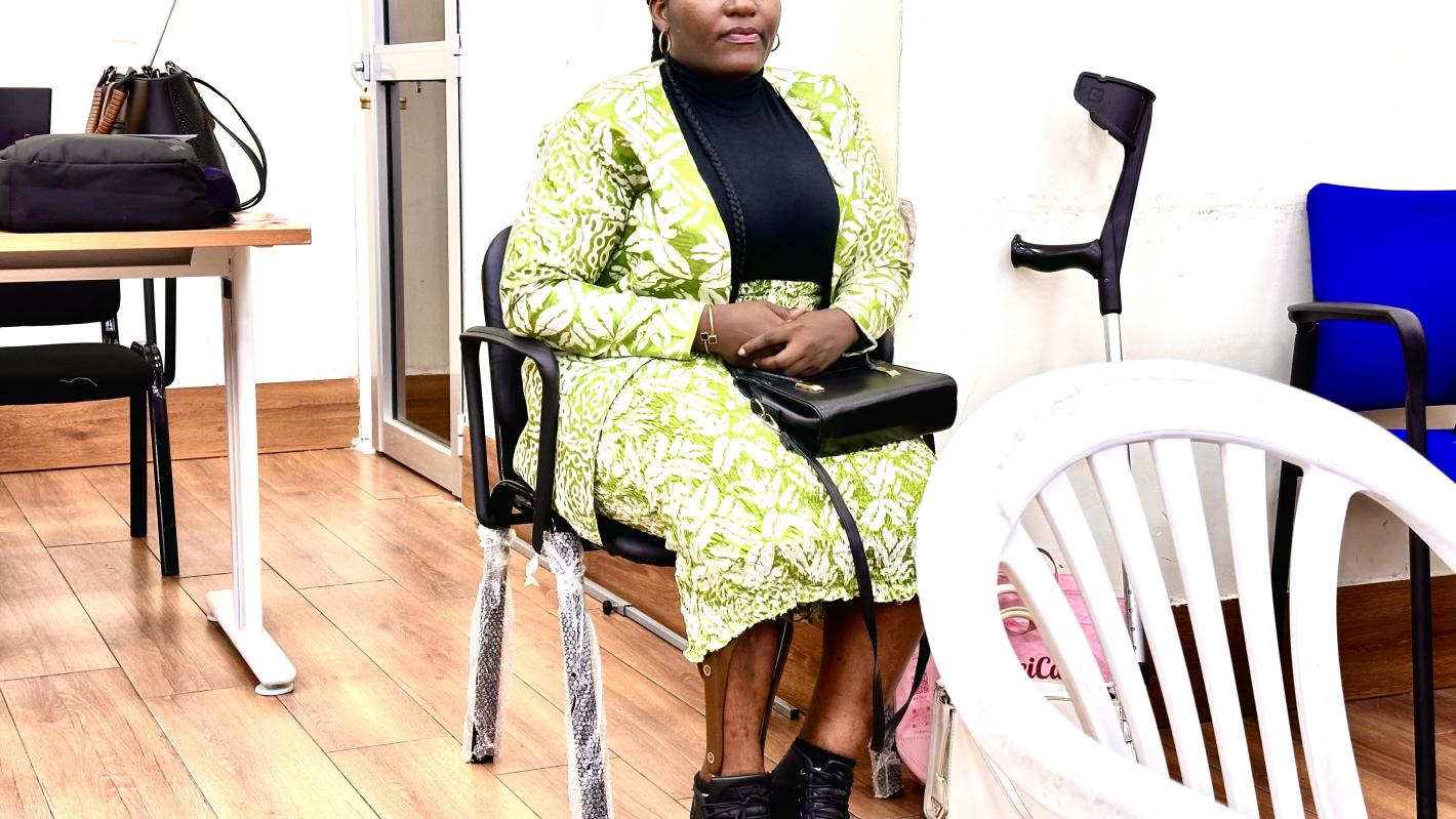 Prisca Nsanga, vice-présidente du conseil national de la jeunesse, est engagée pour plus d’autonomie des personnes vivant avec handicap. Photo MONUSCO ©Joël Bofengo