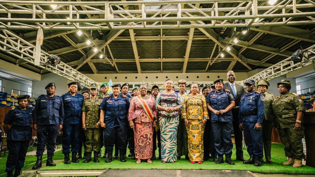 Au sein des Forces armées de la RDC, les femmes représentent 2,13% d’officiers généraux.  Ce chiffre tombe à 0,03% au sein de la Police nationale congolaise.