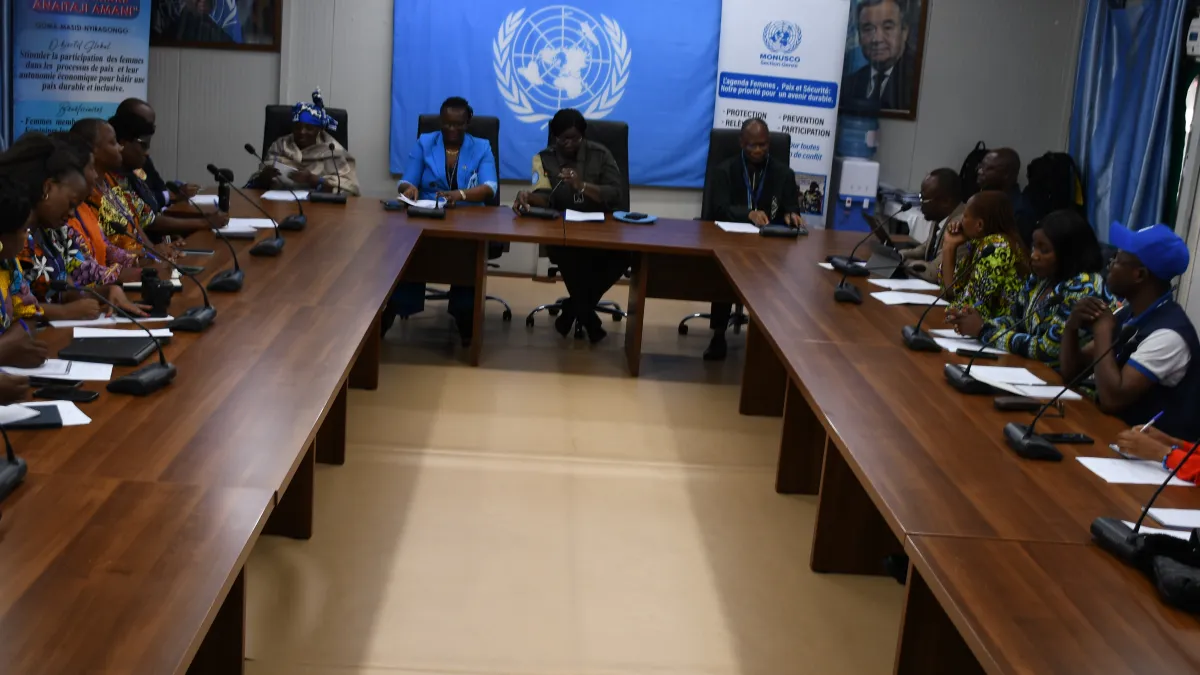 On March 25, some sixty women from Goma took part in the provincial forum on women’s participation in the peace process, organized by MONUSCO’s Gender Section.