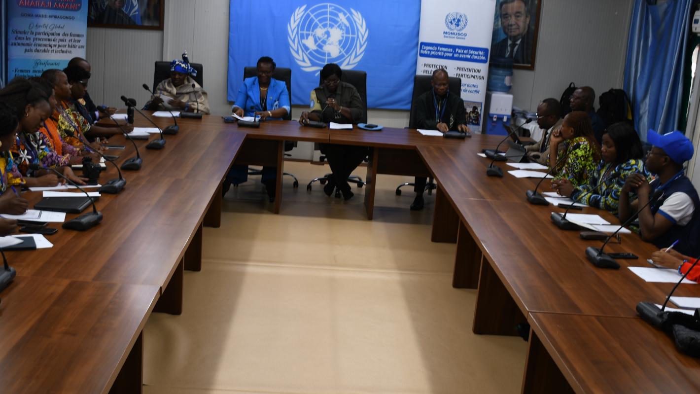 Une soixantaine de femmes de Goma ont participé le 25 mars au forum provincial sur la participation des femmes au processus de paix organisé par la section Genre de la MONUSCO.