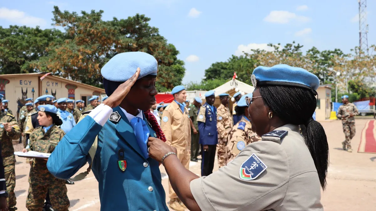 180 UN police officers, including 22 women, deployed since April 2025 within MONUSCO, were awarded the United Nations Peace Medal. 
