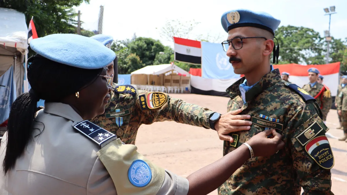 180 UN police officers, including 22 women, deployed since April 2025 within MONUSCO, were awarded the United Nations Peace Medal.