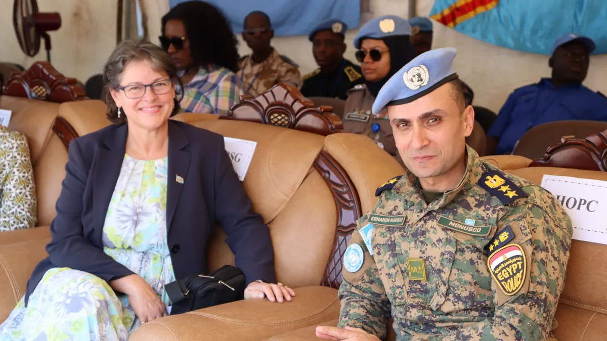 180 UN police officers, including 22 women, deployed since April 2025 within MONUSCO, were awarded the United Nations Peace Medal.