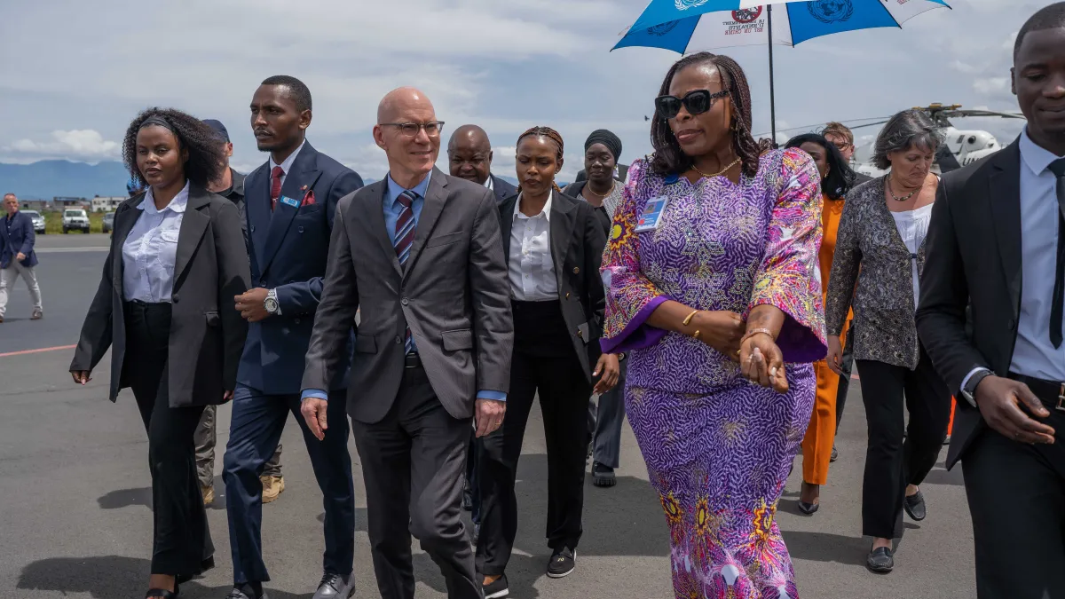 James Swan arrivant à Goma James Swan arrivant à Goma