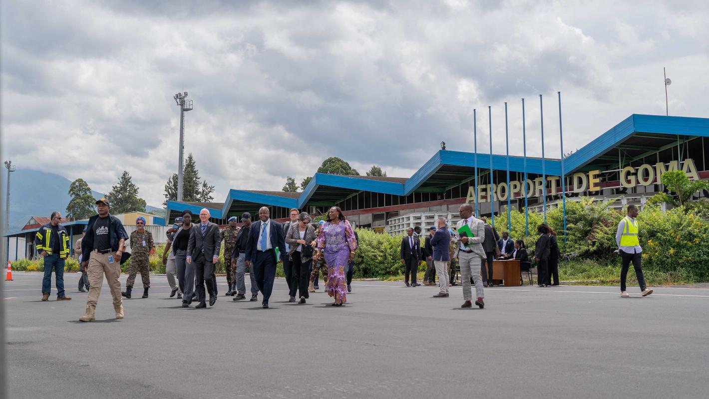 SRSG James Swan arriving in Goma