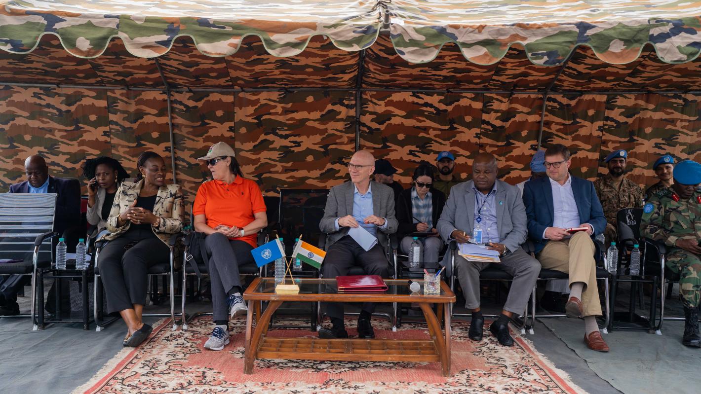 At Mubambiro, James Swan highlights the importance of disarmament and reintegration for peace in eastern DRC