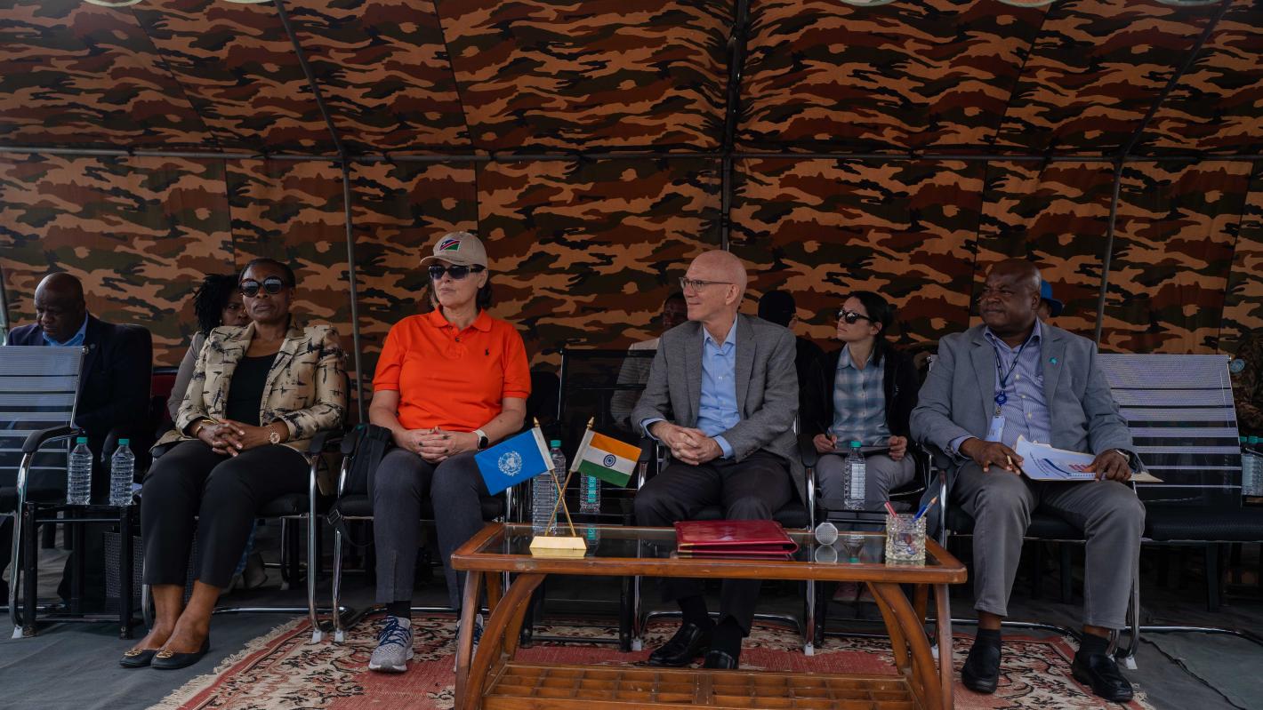 At Mubambiro, James Swan highlights the importance of disarmament and reintegration for peace in eastern DRC