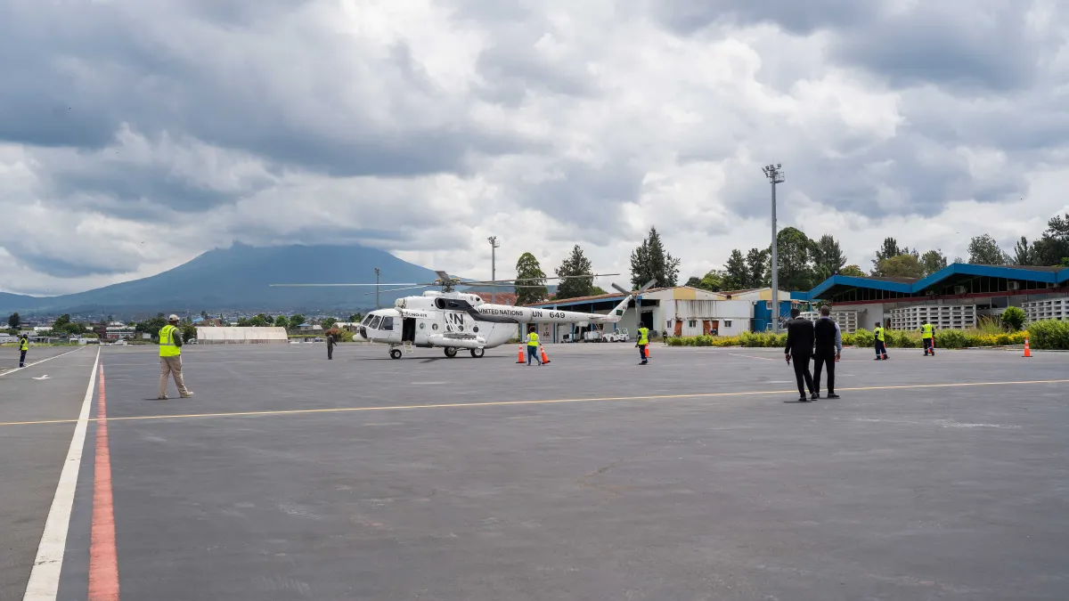 James Swan arrivant à Goma James Swan arrivant à Goma