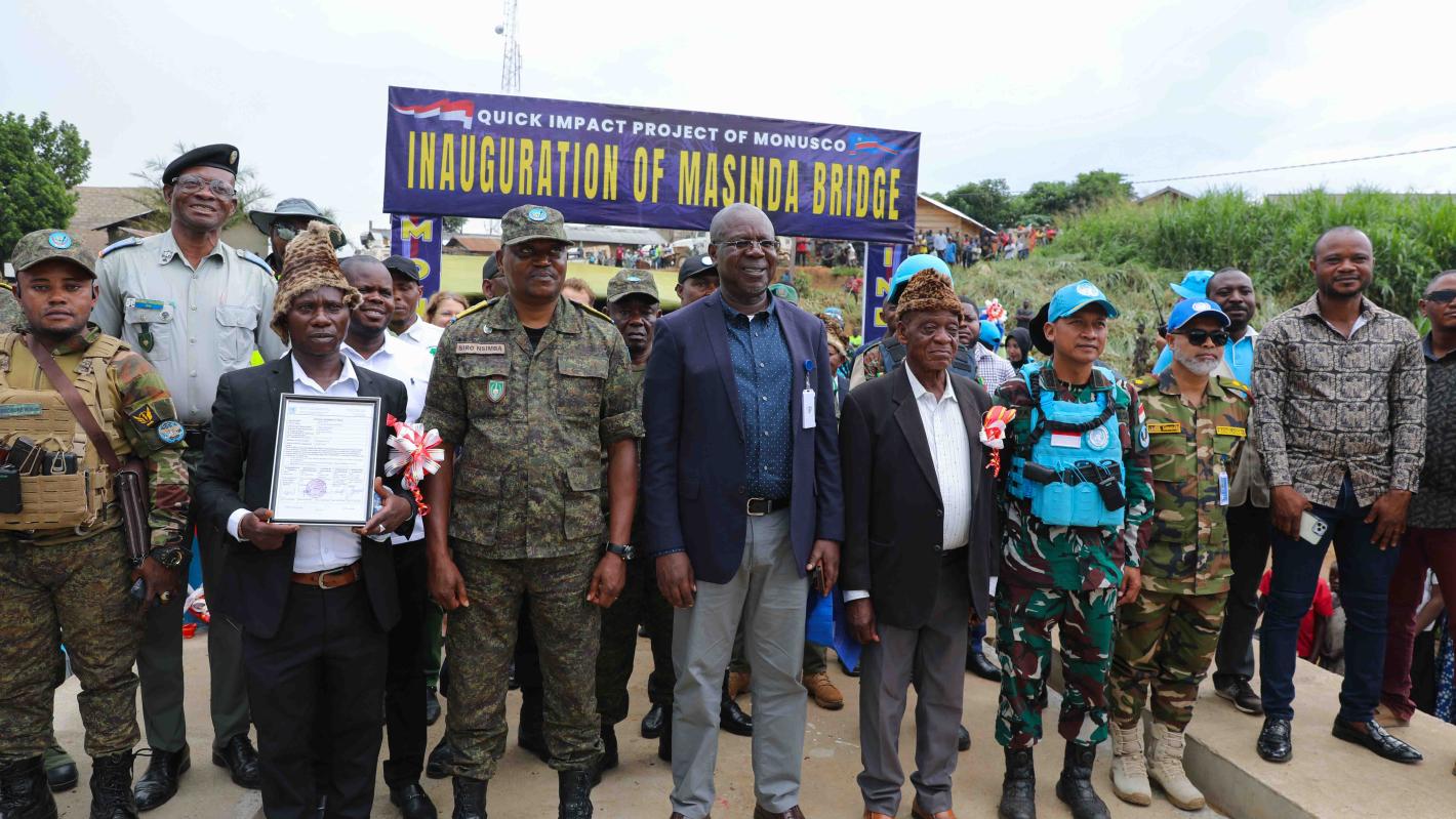 The security dimension of this project is fully aligned with MONUSCO’s efforts to strengthen the protection of civilians.