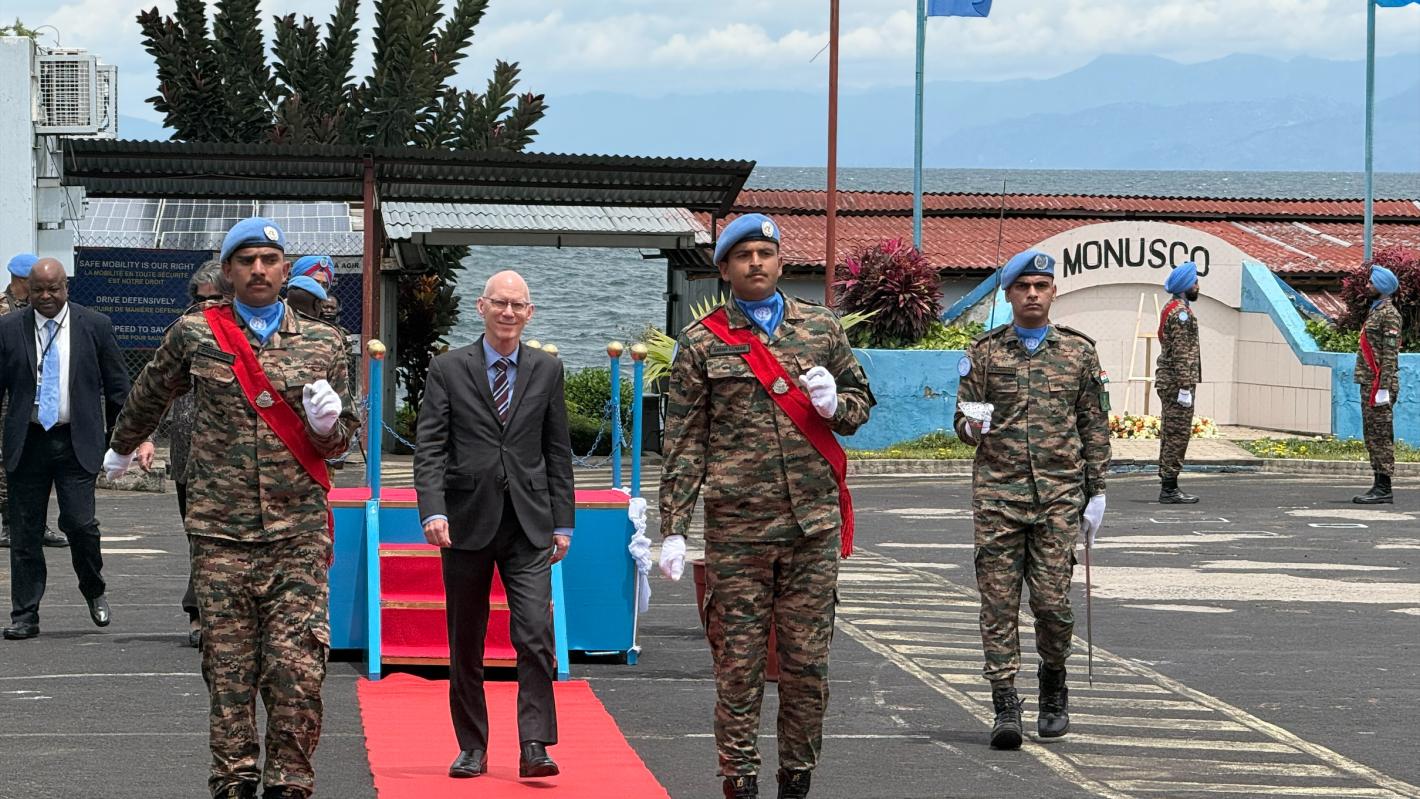 SRSG James Swan arriving in Goma