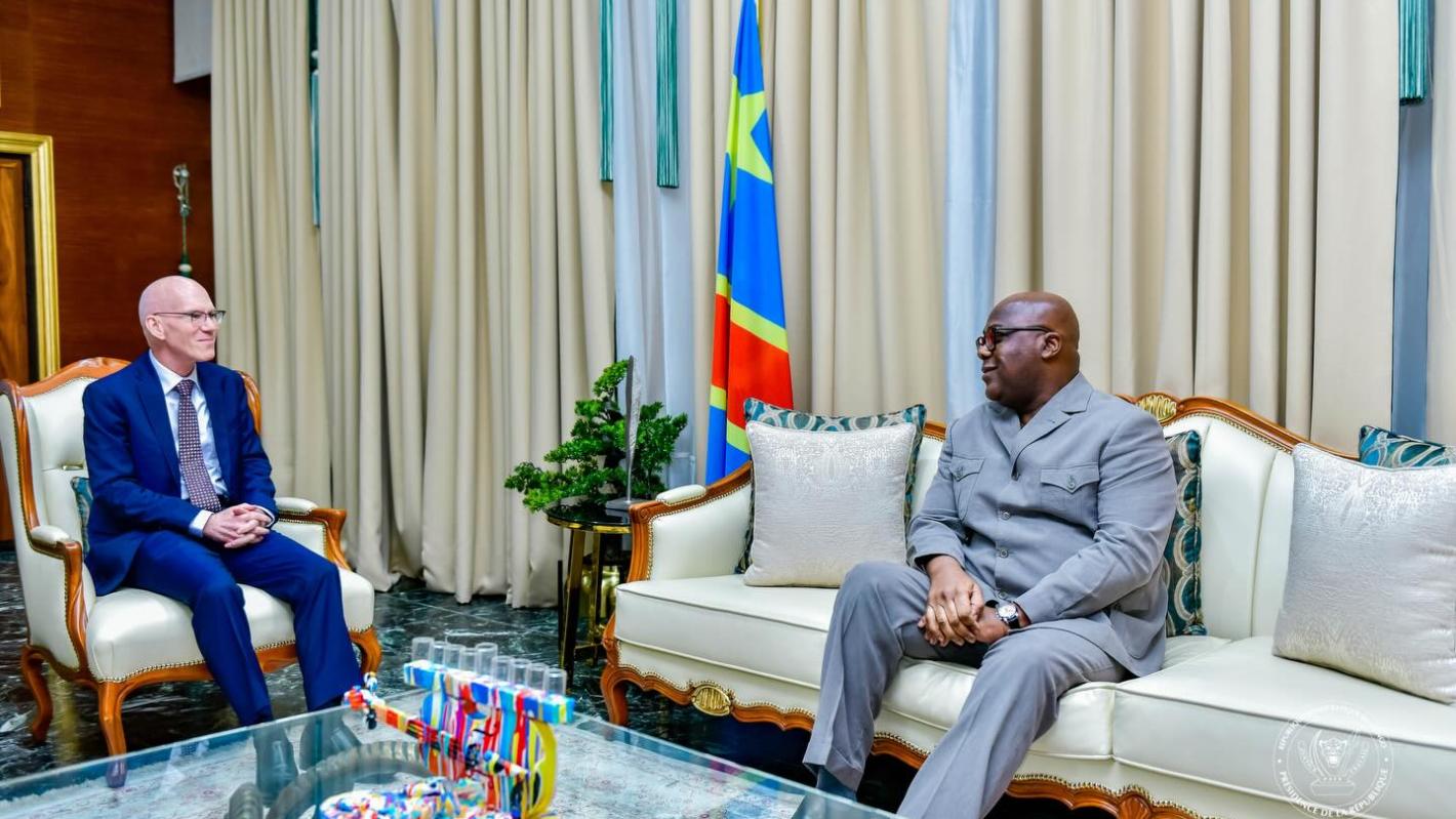 The head of MONUSCO, James Swan, was received for the first time by the Congolese Head of State, Félix Tshisekedi.