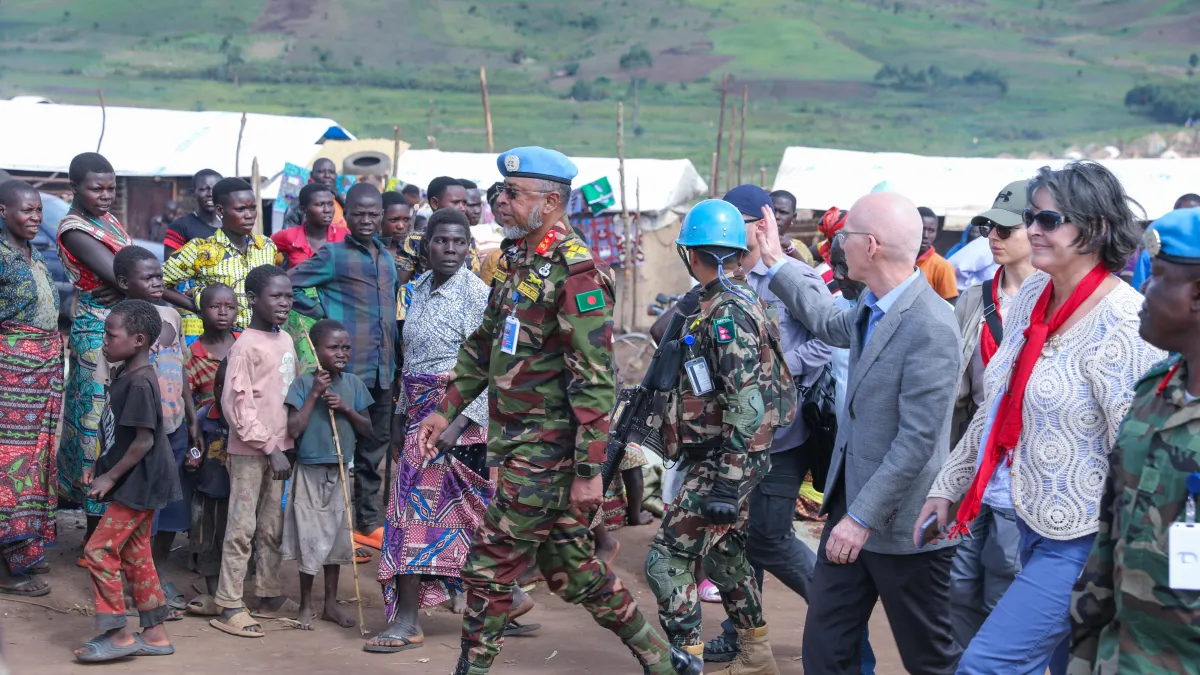 In Fataki, James Swan engages with displaced communities and local authorities