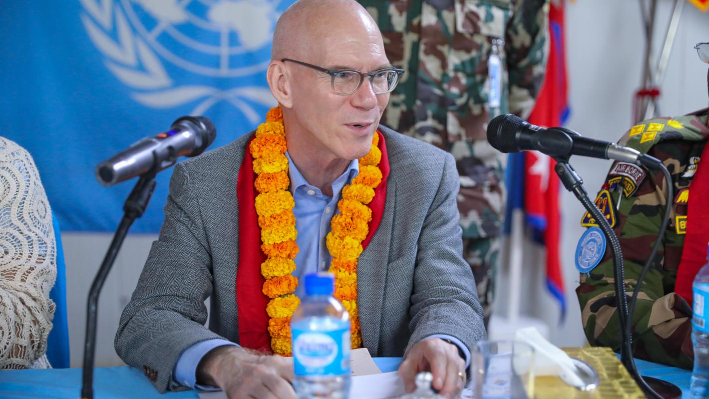 In Fataki, James Swan engages with displaced communities and local authorities
