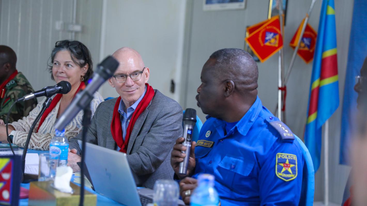 In Fataki, James Swan engages with displaced communities and local authorities