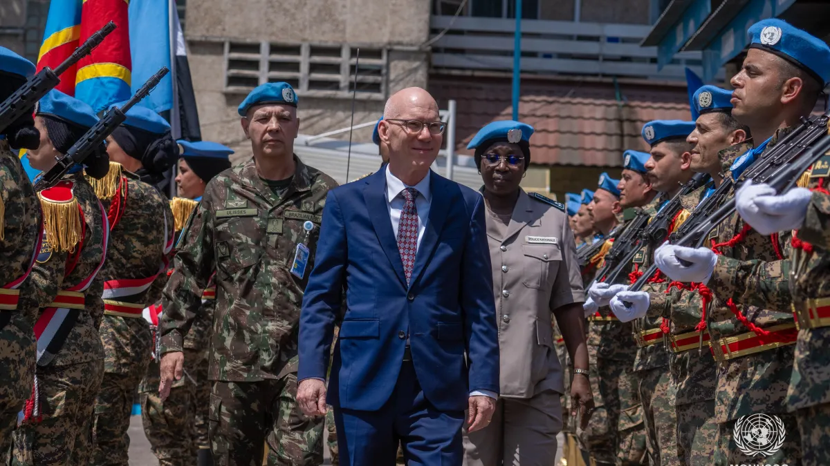 Arrivée de M. James Swan au QG de la MONUSCO