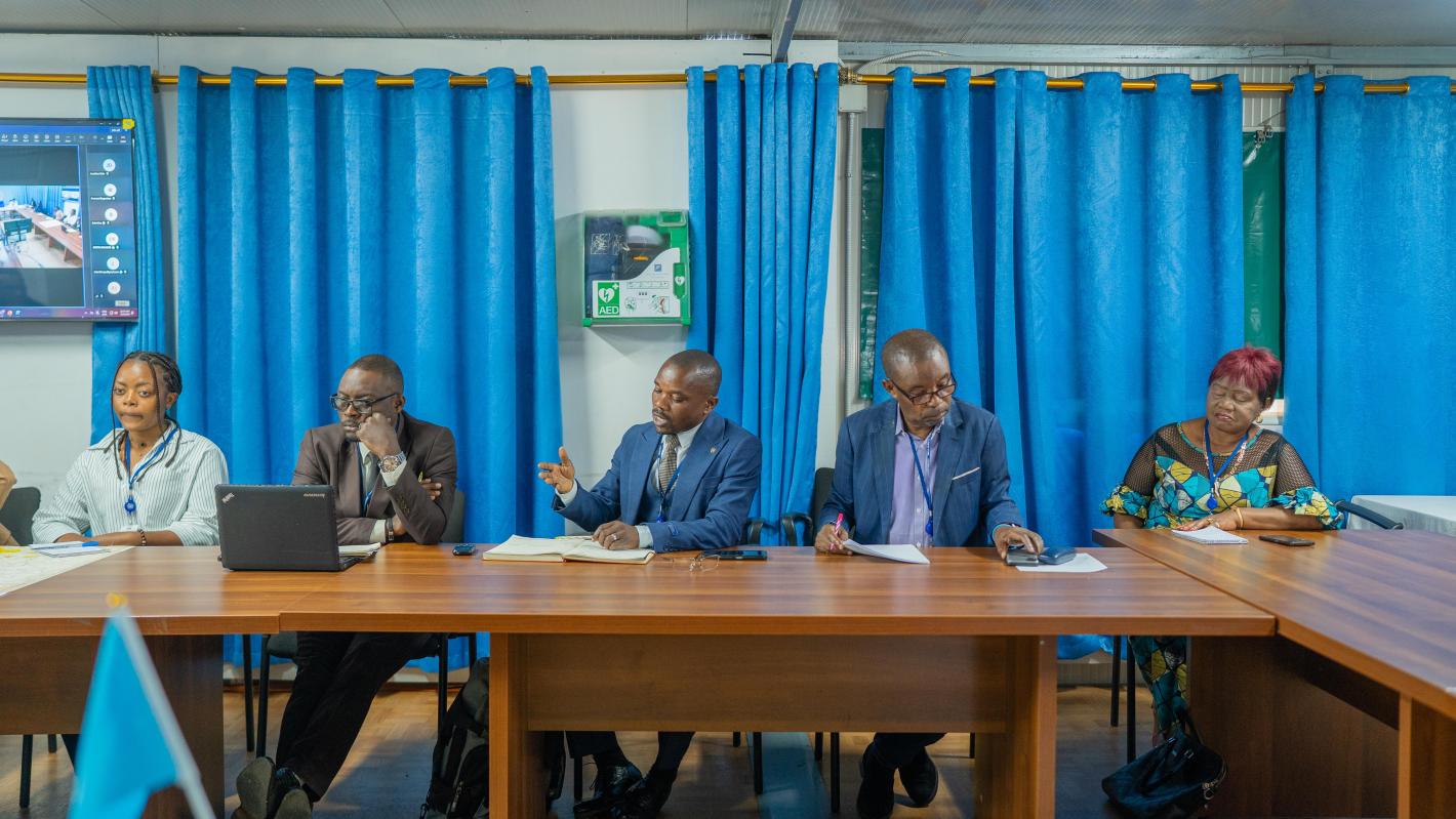 Des étudiants de Goma en visite à la MONUSCO pour comprendre le mandat et les priorités de la Mission