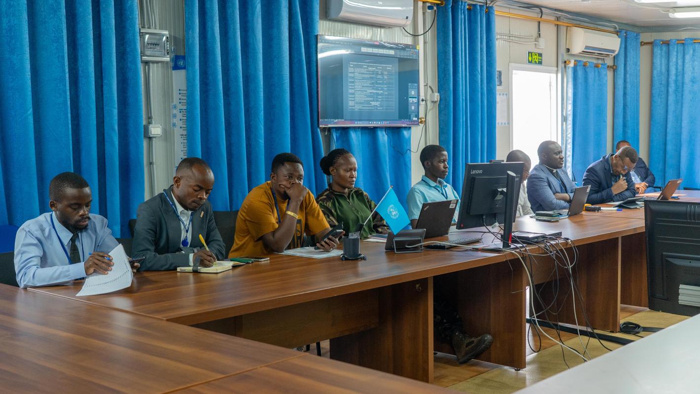Des étudiants de Goma en visite à la MONUSCO pour comprendre le mandat et les priorités de la Mission