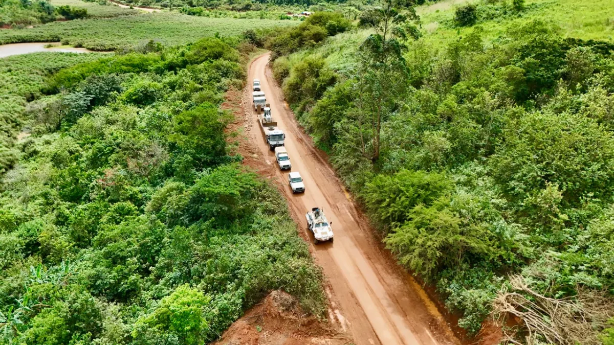 MONUSCO strengthens support and establishes a mobile military Base in Mongbwalu to secure health operations