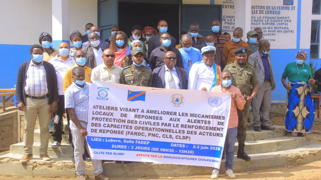 Un atelier pour renforcer le mécanisme d’alerte et de réponse communautaire à Lubero