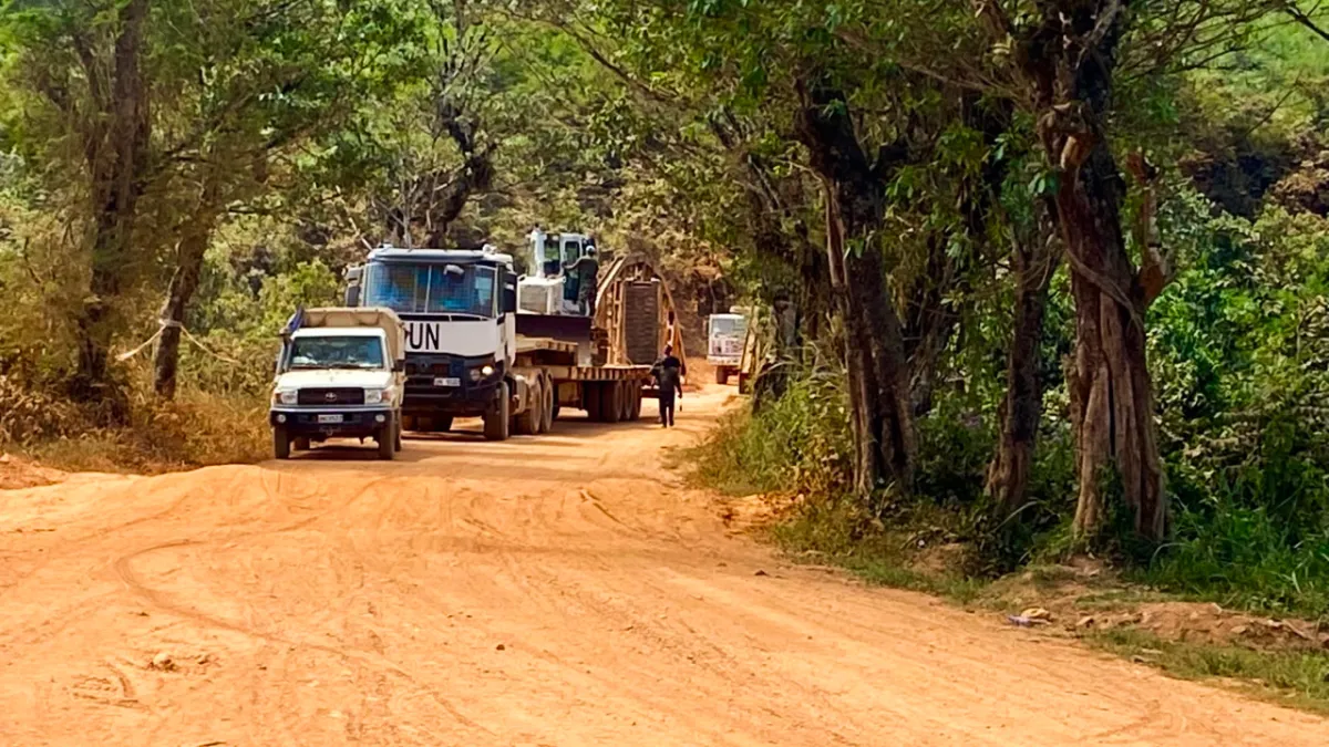MONUSCO strengthens support and establishes a mobile military Base in Mongbwalu to secure health operations