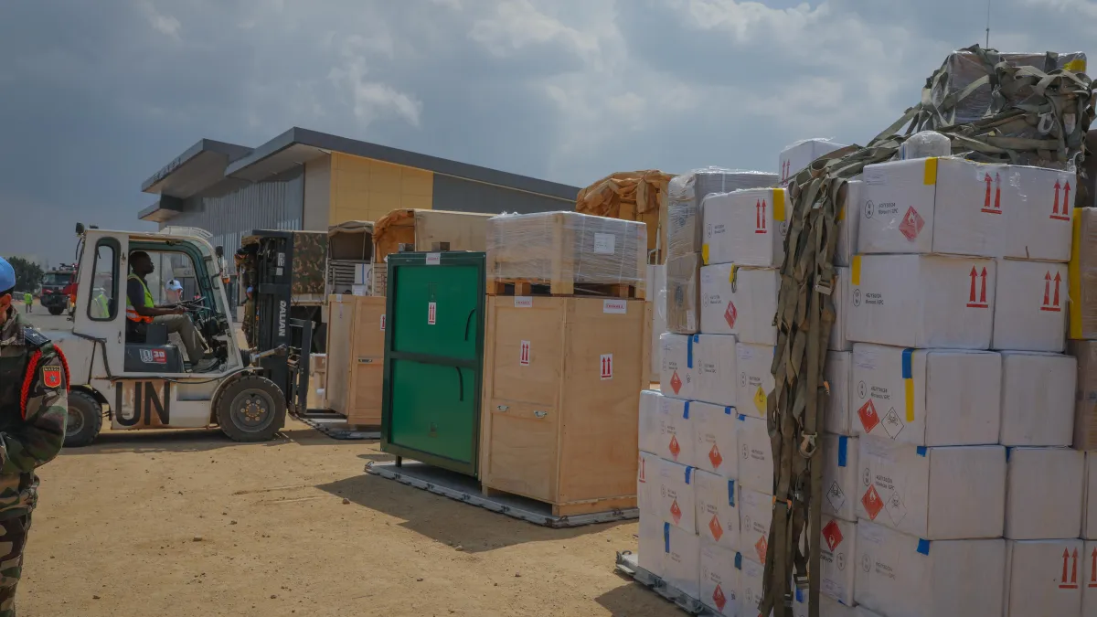 Since the beginning of the outbreak, MONUSCO has supported response efforts by providing ground and air logistical assets to facilitate the transportation of personnel and medical supplies.