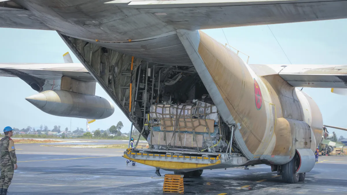 Since the beginning of the outbreak, MONUSCO has supported response efforts by providing ground and air logistical assets to facilitate the transportation of personnel and medical supplies.