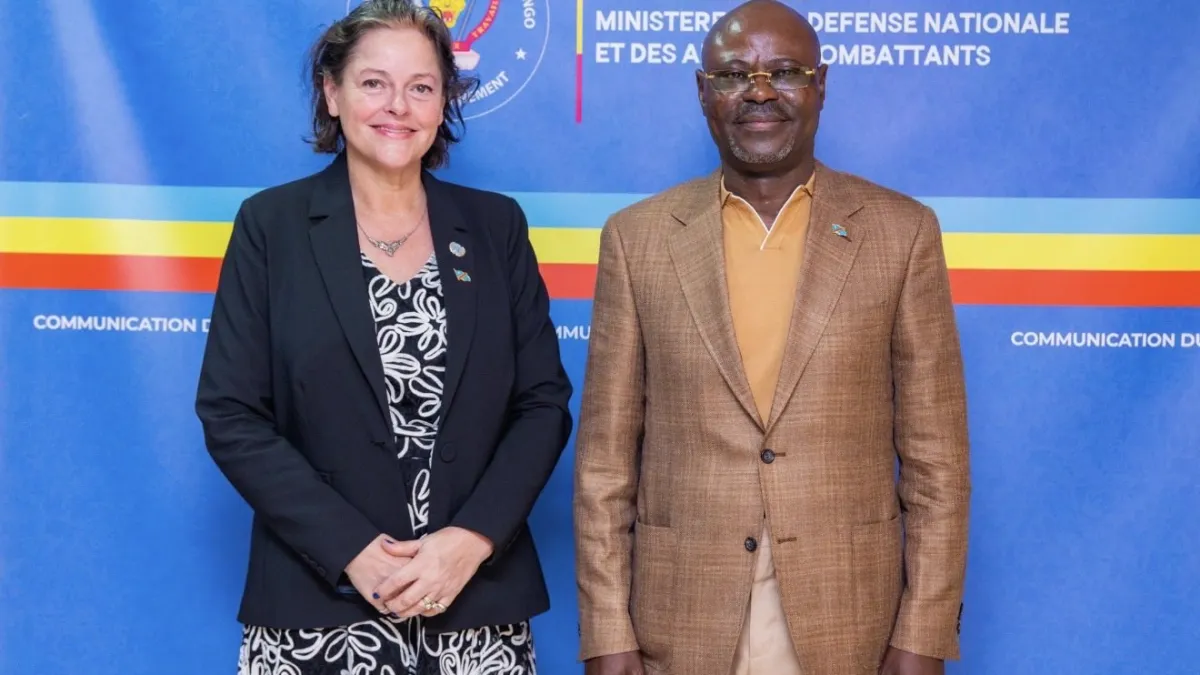 Ms. Vivian van de Perre, Acting Head of MONUSCO, met with the Deputy Prime Minister for Defense, H.E. Mr. Guy Kabombo Muadiamvita