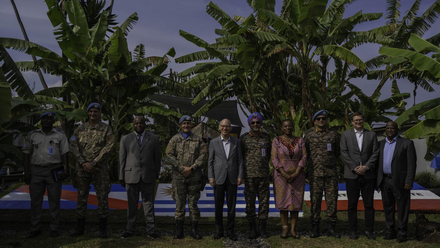 Mr. Swan made a particular point of congratulating Sergeant Matias Reyes, currently deployed with MONUSCO, who was one of the two recipients of the prestigious Mbaye Diagne Medal, awarded on 5 June at United Nations Headquarters in New York.