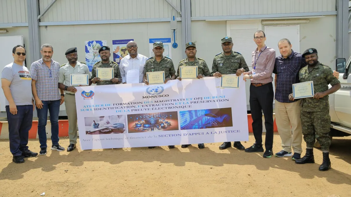 La MONUSCO renforce les capacités judiciaires en matière de preuve électronique au Nord-Kivu