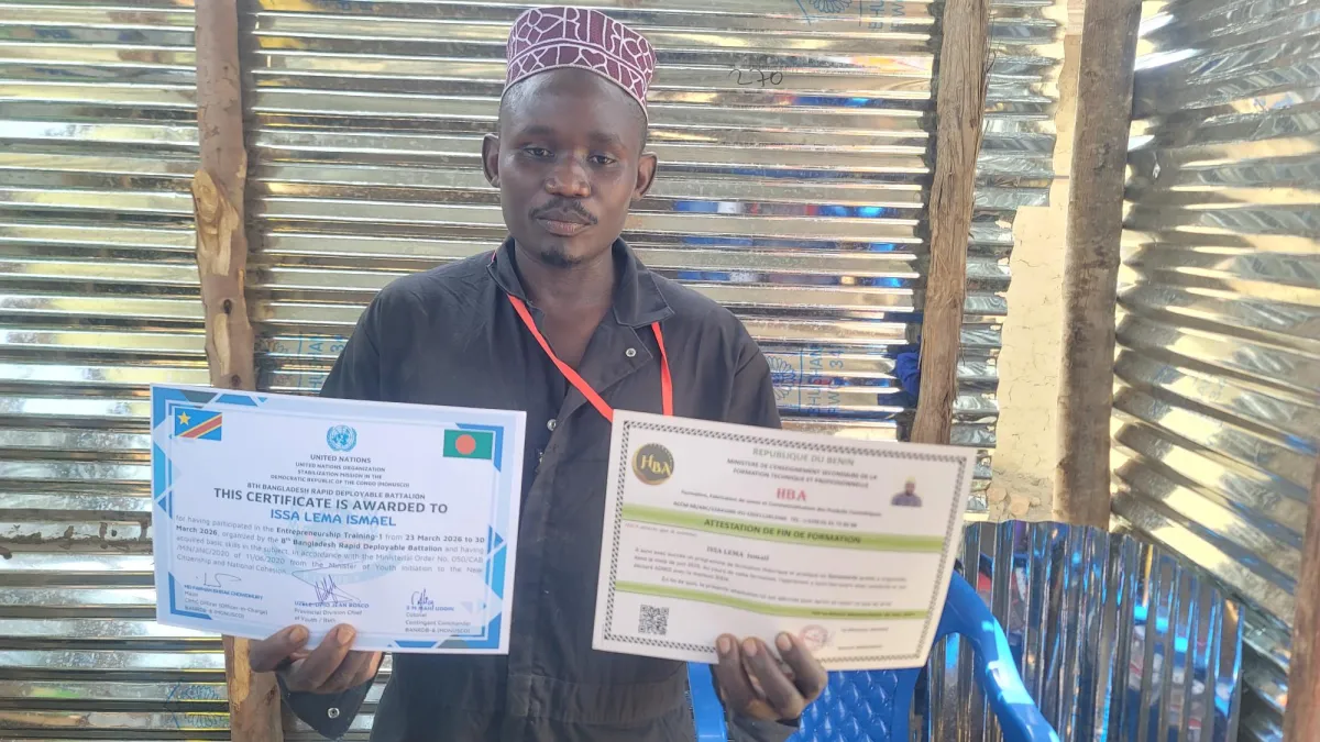 Job skills training in Ituri