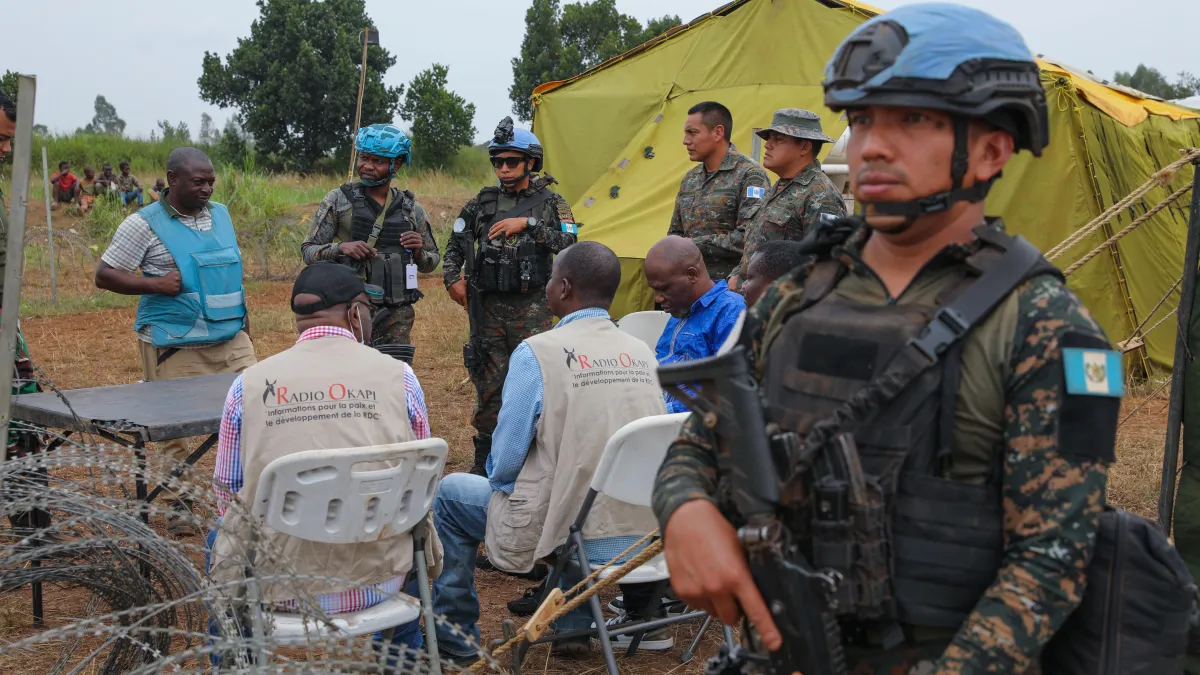 In Nyakunde, Ituri, MONUSCO patrols are helping restore communities' confidence and revive the Ebola response. Health authorities are calling for a sustained presence to protect communities and ensure continuity of care.