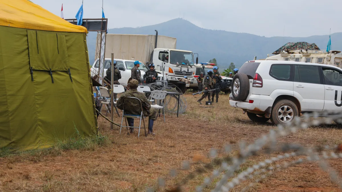 In Nyakunde, Ituri, MONUSCO patrols are helping restore communities' confidence and revive the Ebola response. Health authorities are calling for a sustained presence to protect communities and ensure continuity of care.