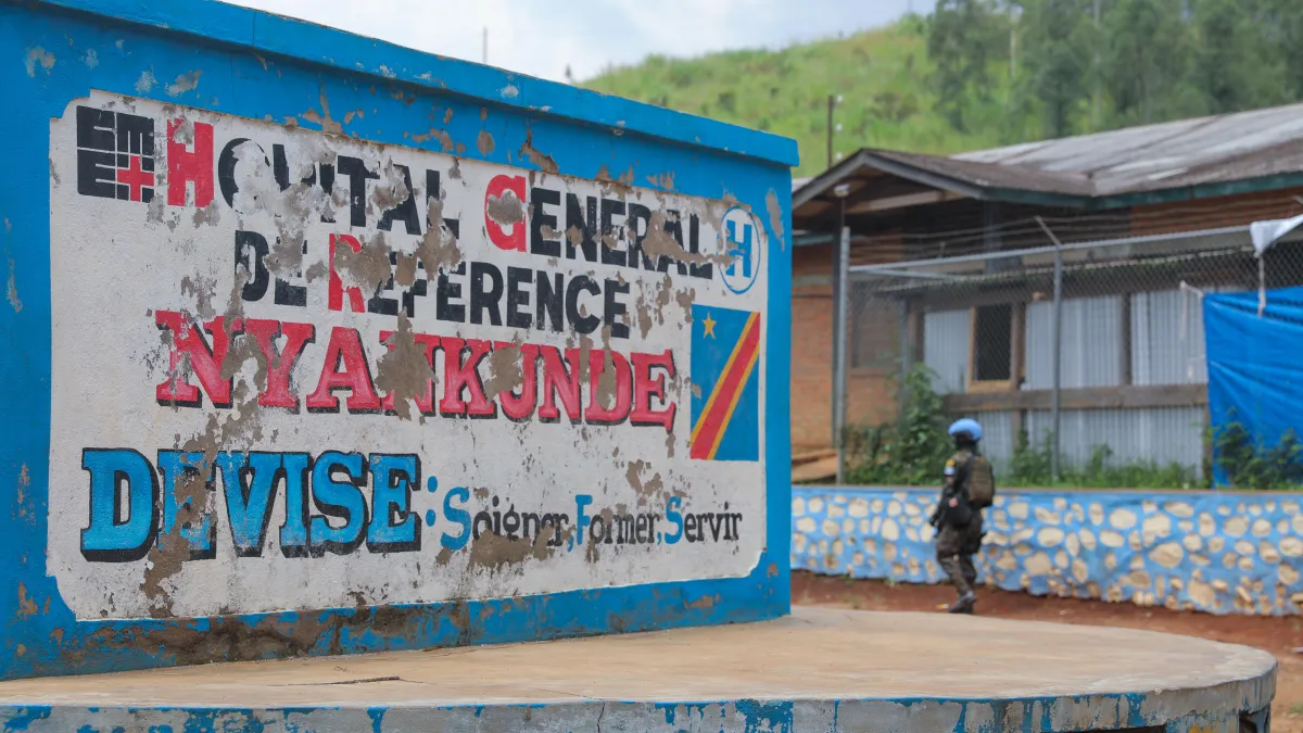 In Nyakunde, Ituri, MONUSCO patrols are helping restore communities' confidence and revive the Ebola response. Health authorities are calling for a sustained presence to protect communities and ensure continuity of care.