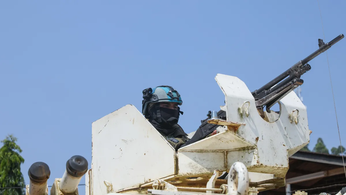 In Nyakunde, Ituri, MONUSCO patrols are helping restore communities' confidence and revive the Ebola response. Health authorities are calling for a sustained presence to protect communities and ensure continuity of care.