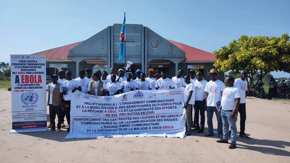 En Ituri, d’anciens combattants mobilisés contre Ebola grâce à l’appui de la MONUSCO