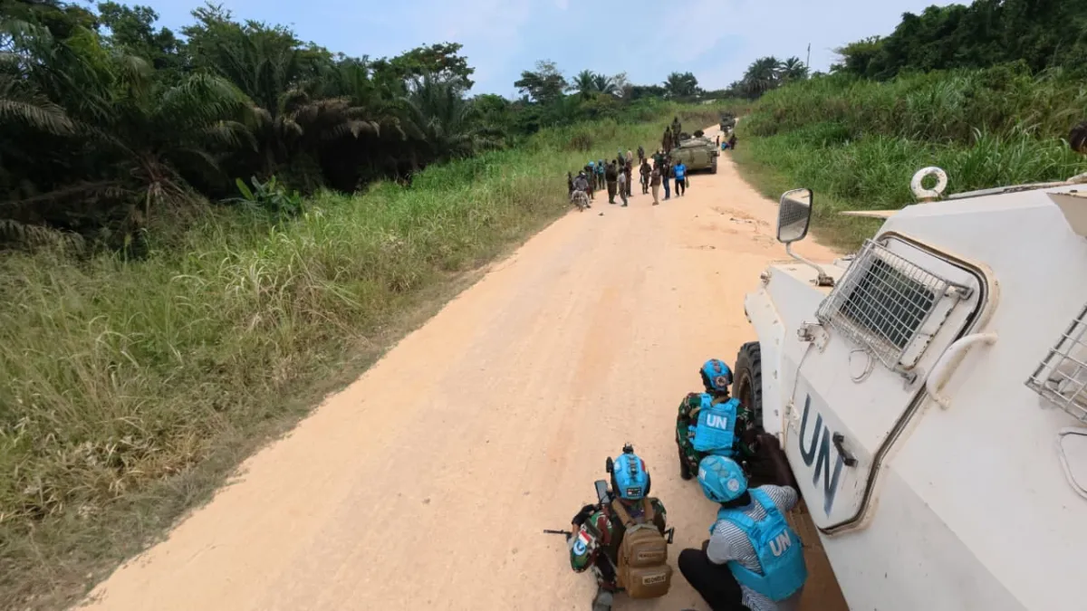 Alertées par des relais locaux de la situation à Bamande, deux équipes de réaction du contingent indonésien de la MONUSCO ont été dépêchées sur place à partir de la base opérationnelle permanente de Komanda.