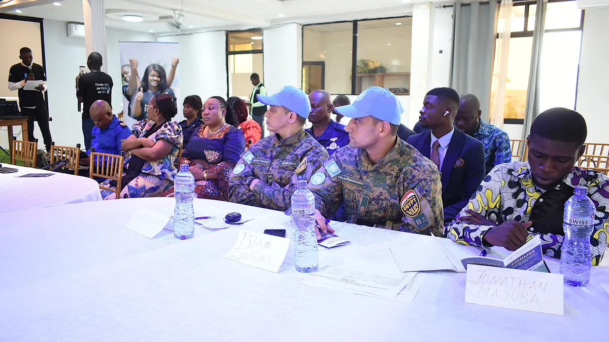 Youth forum on peace, health, and community safety.