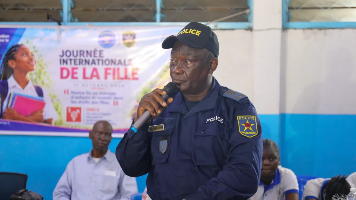 Au total, une trentaine de jeunes filles ont participé à la séance de sensibilisation organisée par UNPOL et la Police congolaise.