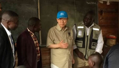 Visite du Secrétaire général de l’ONU, Ban Ki-Moon dans l’Est de la RDC 